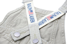 画像をギャラリービューアに読み込む, POLO RALPHLAUREN ポロラルフローレン オーバーオール トップス 日本製 コットン ベージュ シルバー サイズ90 美品 中古 25234