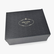画像をギャラリービューアに読み込む, 極美品 PRADA プラダ モノリス レースアップ ドロイスレザーナイロン CALZATURE UOMO レザー 2EE342 9サイズ メンズシューズ ブラック NERO 中古 4a002565