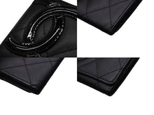 Load image into Gallery viewer, 極美品 CHANEL シャネル カードケース カンボンライン 17番台 ココマーク レザー エナメル ブラック ピンク 中古 4b002571