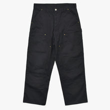 Load image into Gallery viewer, 極美品 SEQUEL Fragment design シークエル フラグメントデザイン PAINTER PANTS TYPE-P ダブルニー 藤原ヒロシ 稲妻マーク ブラック 中古 4a002576