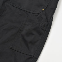 Load image into Gallery viewer, 極美品 SEQUEL Fragment design シークエル フラグメントデザイン PAINTER PANTS TYPE-P ダブルニー 藤原ヒロシ 稲妻マーク ブラック 中古 4a002576