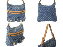 画像をギャラリービューアに読み込む, LOUIS VUITTON ルイヴィトン バギーGM ショルダーバッグ M95048 モノグラムデニム ブルー ベージュ 美品 中古 4b002591
