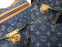 画像をギャラリービューアに読み込む, LOUIS VUITTON ルイヴィトン バギーGM ショルダーバッグ M95048 モノグラムデニム ブルー ベージュ 美品 中古 4b002591