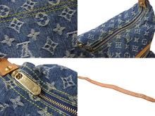 画像をギャラリービューアに読み込む, LOUIS VUITTON ルイヴィトン バギーGM ショルダーバッグ M95048 モノグラムデニム ブルー ベージュ 美品 中古 4b002591