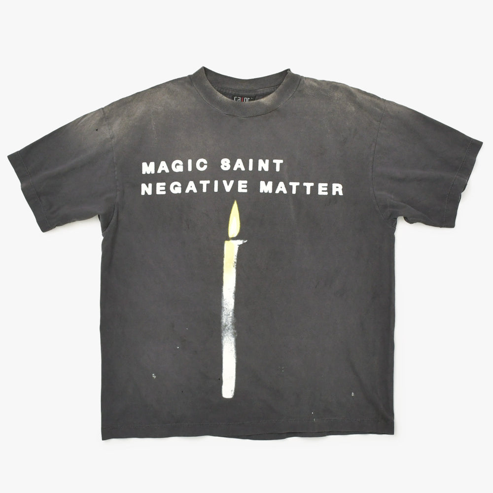 極美品 SAINT MICHAEL セントマイケル Tシャツ グレー ホワイト イエロー SM-HR8-0000-008 中古 4a002592