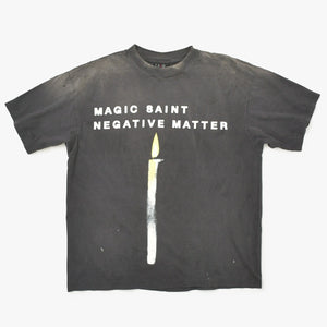 Very Good Condition SAINT MICHAEL Saint Michael T-shirt Gray White Yellow SM-HR8-0000-008 Used 4a002592