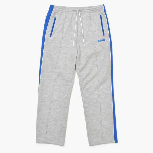 Very good condition SAINT Mxxxxxx Saint Michael ZIP HOODIE SIDE LINE/SWEAT PANTS SIDE LINE setup hoodie pants sweatshirt gray blue silver metal fittings used 4a002599