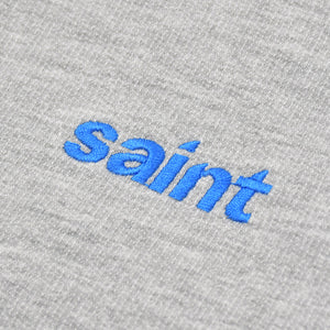 Very good condition SAINT Mxxxxxx Saint Michael ZIP HOODIE SIDE LINE/SWEAT PANTS SIDE LINE setup hoodie pants sweatshirt gray blue silver metal fittings used 4a002599