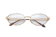 画像をギャラリービューアに読み込む, Revillon PARIS レヴィヨン レビヨン パリ メガネ 眼鏡 5418 COL 8 テンプル ゴールド ブラウン メンズ 中古 良好 23053