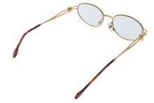 画像をギャラリービューアに読み込む, Revillon PARIS レヴィヨン レビヨン パリ メガネ 眼鏡 5418 COL 8 テンプル ゴールド ブラウン メンズ 中古 良好 23053