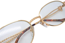 画像をギャラリービューアに読み込む, Revillon PARIS レヴィヨン レビヨン パリ メガネ 眼鏡 5418 COL 8 テンプル ゴールド ブラウン メンズ 中古 良好 23053
