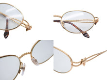 画像をギャラリービューアに読み込む, Revillon PARIS レヴィヨン レビヨン パリ メガネ 眼鏡 5418 COL 8 テンプル ゴールド ブラウン メンズ 中古 良好 23053
