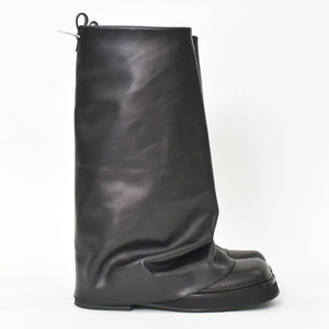 Very Good Condition THE ATTICO Leather Boots Black Robin Combat Boots Made in Italy Size 39 Used 4a002618