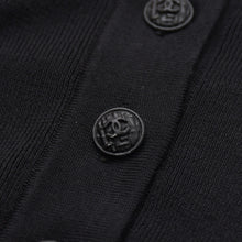画像をギャラリービューアに読み込む, 新品同様 CHANEL シャネル 長袖リボンニットポロシャツ P30858 ロングスリーブ K00469 ブラック ホワイト バイカラー ココマーク 2007SS 中古 4a002629