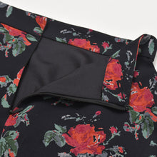画像をギャラリービューアに読み込む, 極美品 SAINT LAURENT サンローラン 薔薇柄 スカートセットアップ 384277 トップス サイズ34 スカート サイズ36 中古 4a002645