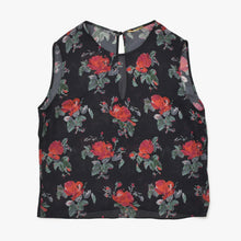 画像をギャラリービューアに読み込む, 極美品 SAINT LAURENT サンローラン 薔薇柄 スカートセットアップ 384277 トップス サイズ34 スカート サイズ36 中古 4a002645