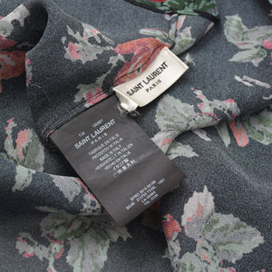 Very good condition SAINT LAURENT Rose pattern skirt setup 384277 Tops size 34 Skirt size 36 Used 4a002645