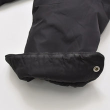 画像をギャラリービューアに読み込む, 極美品 PRADA プラダ Re-Nylon リナイロン ダウンレインコート 291960 サイズ36 トライアングルロゴプレート ブラック 中古 4a002655