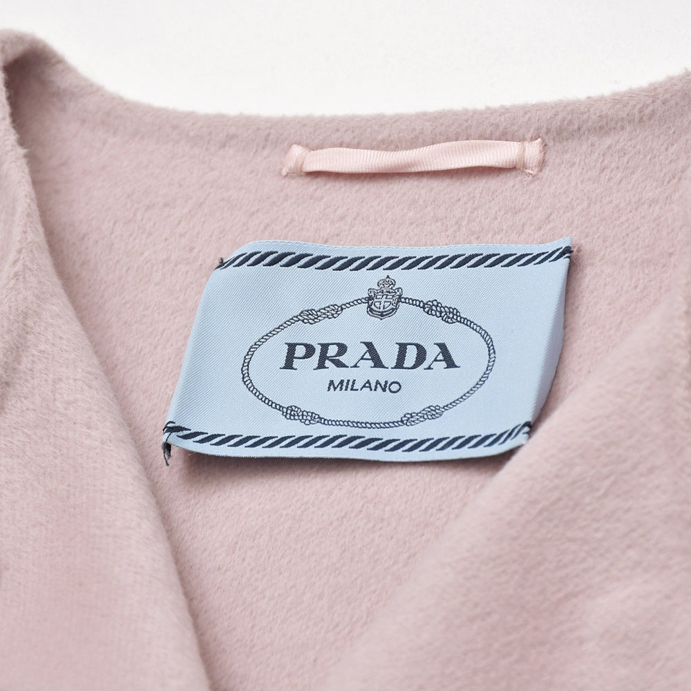 Very Good Condition PRADA PINK Coat Long Coat Size 36 APD1 2015 1170 Used 4a002656