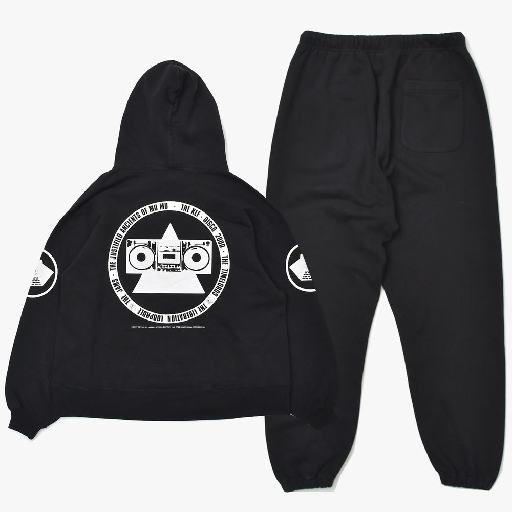 Very Good Condition SAINT Mxxxxxxx Saint Michael The KLF Collaboration Setup KLF HOODIE/KLF SWEAT PANTS Sweat Hoodie Pants Vintage Processing Used 4a002605