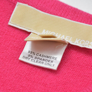 Very Good Condition MICHAEL KORS Pink Sleeveless Tuck Top Knit Size S Used 4a002669