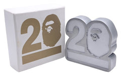 Not for sale A BATHING APE Paperweight Paperweight APE20th Anniversary Silver Good Condition Used 26966