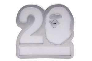 Not for sale A BATHING APE Paperweight Paperweight APE20th Anniversary Silver Good Condition Used 26966