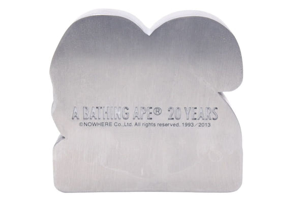 Not for sale A BATHING APE Paperweight Paperweight APE20th Anniversary Silver Good Condition Used 26966