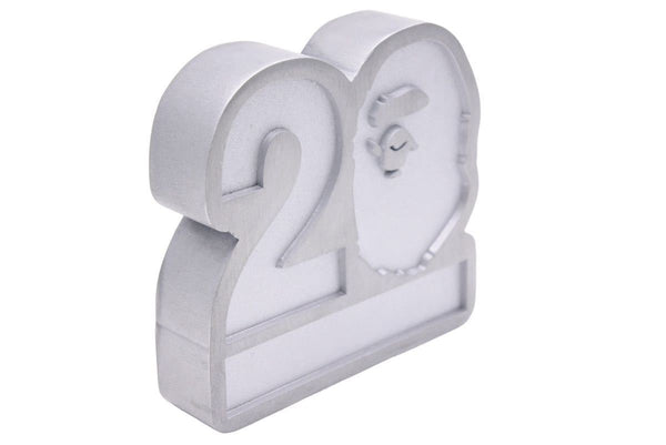 Not for sale A BATHING APE Paperweight Paperweight APE20th Anniversary Silver Good Condition Used 26966