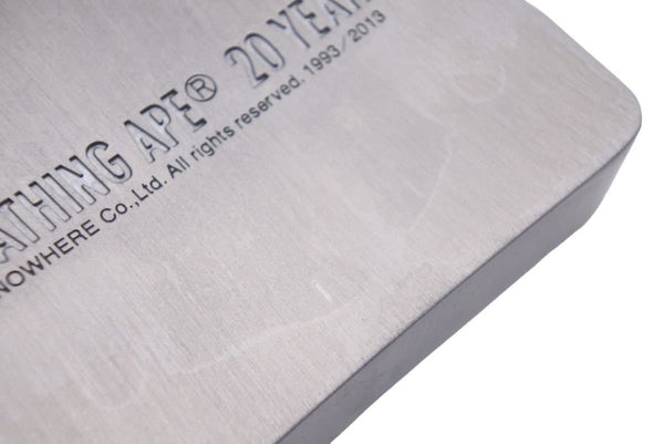 Not for sale A BATHING APE Paperweight Paperweight APE20th Anniversary Silver Good Condition Used 26966