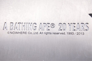 Not for sale A BATHING APE Paperweight Paperweight APE20th Anniversary Silver Good Condition Used 26966