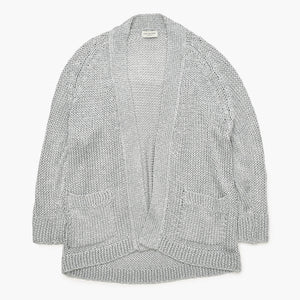 DRIES VAN NOTEN Cardigan Silver M Acetate Polyester Nylon Good Condition Used 4a002698