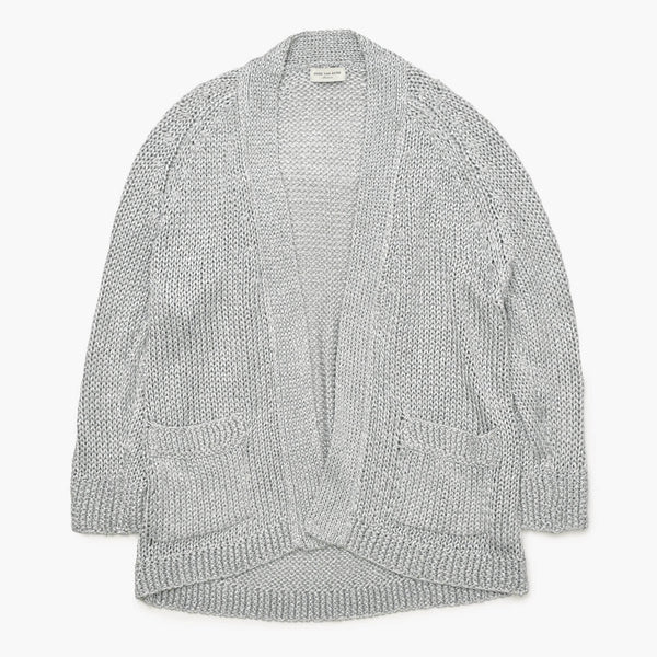 DRIES VAN NOTEN Cardigan Silver M Acetate Polyester Nylon Good Condition Used 4a002698