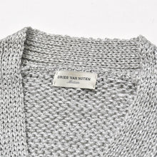 画像をギャラリービューアに読み込む, DRIES VAN NOTEN ドリスヴァンノッテン カーディガン シルバー M アセテート ポリエステル ナイロン 美品 中古 4a002698
