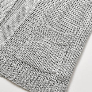 DRIES VAN NOTEN Cardigan Silver M Acetate Polyester Nylon Good Condition Used 4a002698