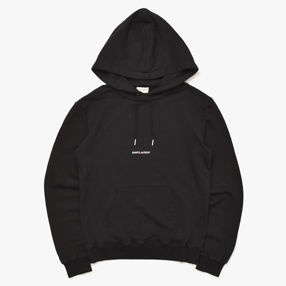SAINT LAURENT PARIS Saint Laurent Parka Hoodie Small Logo 2016 XS 464581 Black Cotton Good Condition Used 4a002705