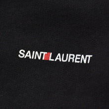 画像をギャラリービューアに読み込む, SAINT LAURENT PARIS サンローラン パリ パーカー フーディー スモール ロゴ 2016 XS 464581 ブラック コットン 美品 中古 4a002705