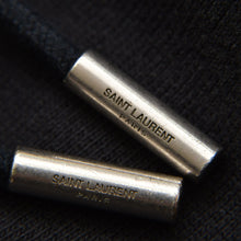 画像をギャラリービューアに読み込む, SAINT LAURENT PARIS サンローラン パリ パーカー フーディー スモール ロゴ 2016 XS 464581 ブラック コットン 美品 中古 4a002705