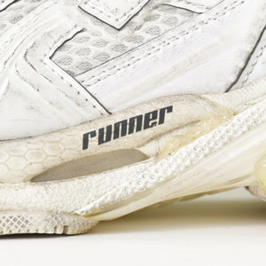BALENCIAGA バレンシアガ Runner スニーカー ホワイト ヴィンテージ加工 ダメージ加工 36サイズ レディース ローカット シューズ 良品 中古 4a002727