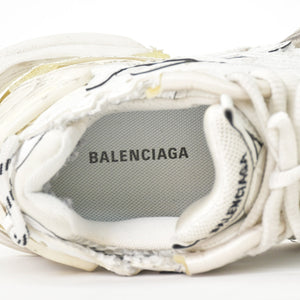 BALENCIAGA バレンシアガ Runner スニーカー ホワイト ヴィンテージ加工 ダメージ加工 36サイズ レディース ローカット シューズ 良品 中古 4a002727