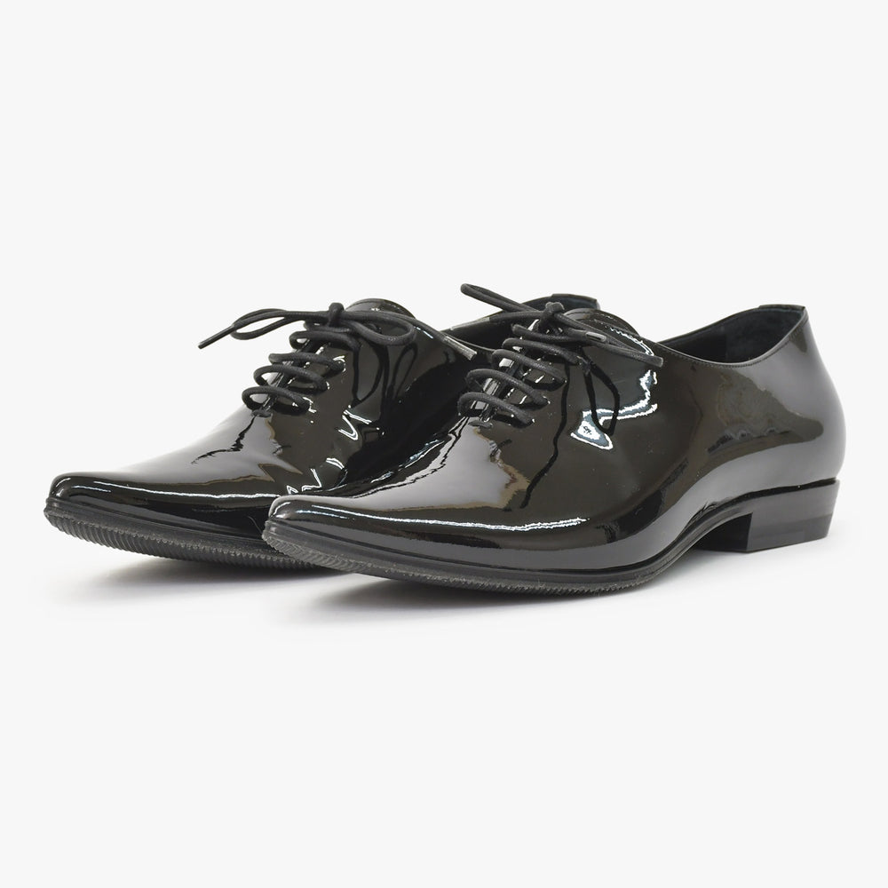Very good condition SAINT LAURENT Saint Laurent Patent leather lace up dress shoes Enamel Size 36 Black Made in Italy Used 4a002728