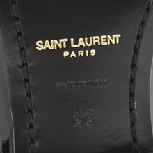 画像をギャラリービューアに読み込む, 極美品 SAINT LAURENT サンローラン パテントレザーレースアップドレスシューズ エナメル 36サイズ ブラック イタリア製 中古 4a002728