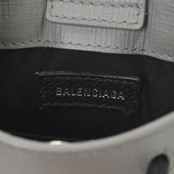 極美品 BALENCIAGA バレンシアガ フォンフォルダーバッグ Shoulder Bag ショルダーバッグ グレー 2WAY 593826 中古 4a002732