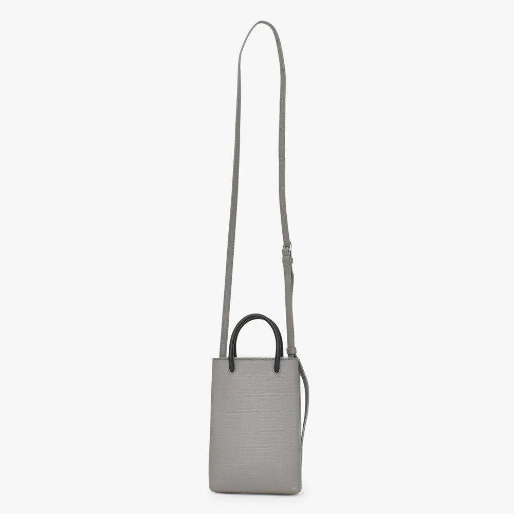 極美品 BALENCIAGA バレンシアガ フォンフォルダーバッグ Shoulder Bag ショルダーバッグ グレー 2WAY 593826 中古 4a002732