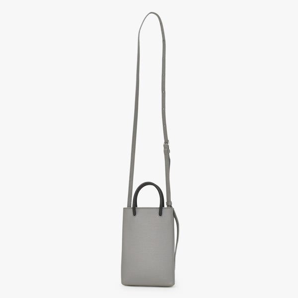 極美品 BALENCIAGA バレンシアガ フォンフォルダーバッグ Shoulder Bag ショルダーバッグ グレー 2WAY 593826 中古 4a002732