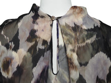 画像をギャラリービューアに読み込む, Christian Dior ディオール ヴィンテージ カーディガン シャツ 長袖 半袖 花柄 透け サイズ36 レディース 美品 27429