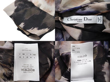 画像をギャラリービューアに読み込む, Christian Dior ディオール ヴィンテージ カーディガン シャツ 長袖 半袖 花柄 透け サイズ36 レディース 美品 27429