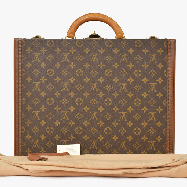 LOUIS VUITTON ルイヴィトン プレジデント45 スーツケーストランクケース モノグラム M53012 ブラウン 美品 中古 4a002752