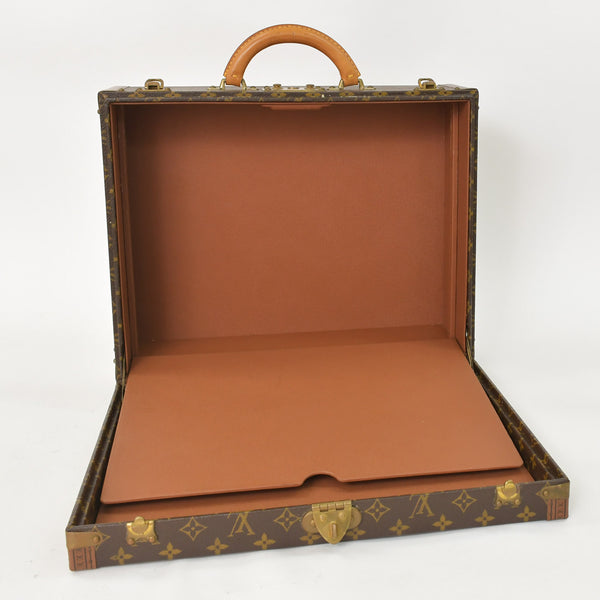 LOUIS VUITTON ルイヴィトン プレジデント45 スーツケーストランクケース モノグラム M53012 ブラウン 美品 中古 4a002752