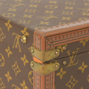 LOUIS VUITTON ルイヴィトン プレジデント45 スーツケーストランクケース モノグラム M53012 ブラウン 美品 中古 4a002752